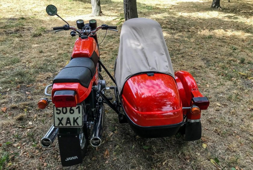 Jawa 350 с коляской