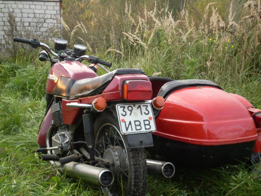 Jawa 638 с коляской