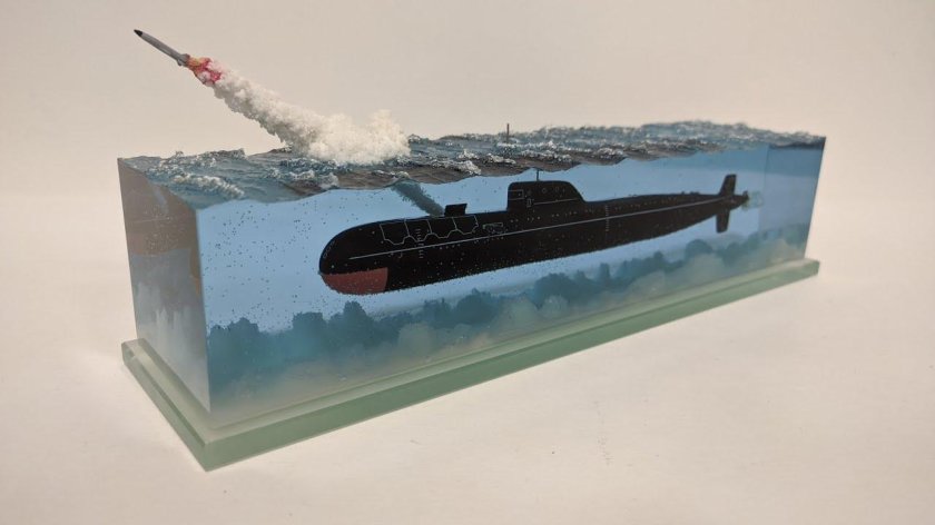 Модель подводной лодки 971 проекта