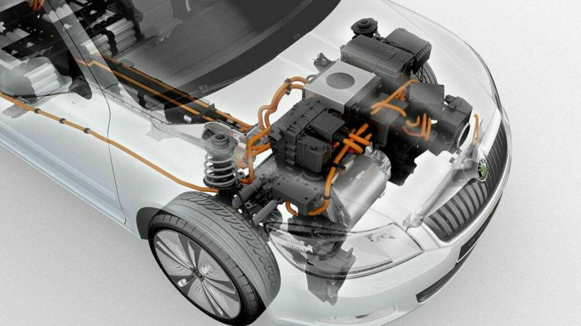 Тяговый электродвигатель электромобиля Тесла