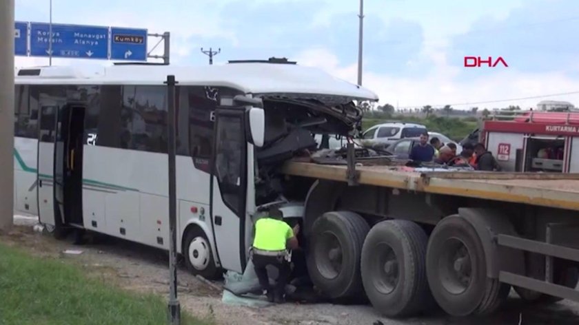 Авария автобуса с туристами в Турции