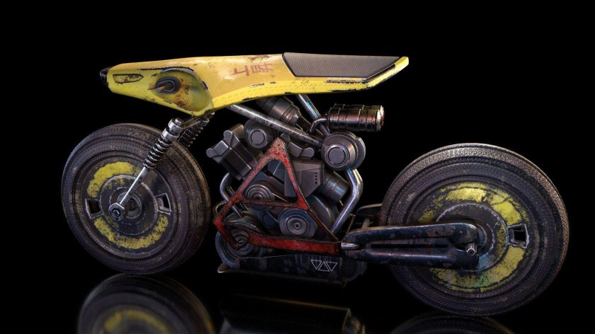 Cyberpunk 2077 мотоцикл Акира