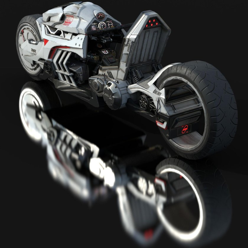 Киберпанк мотоцикл