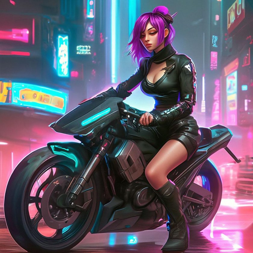 Киберпанк девушка