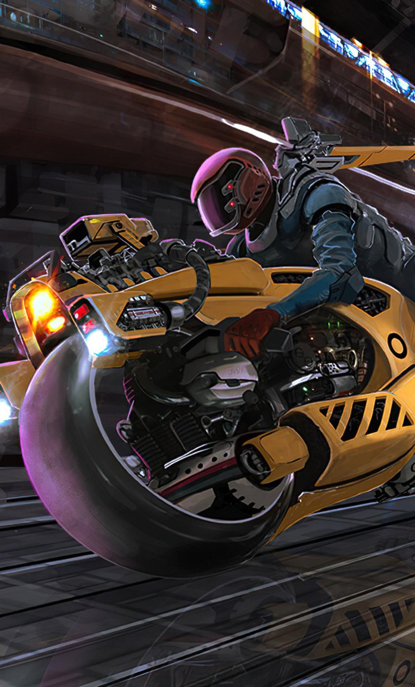 Cyberpunk мотоцикл