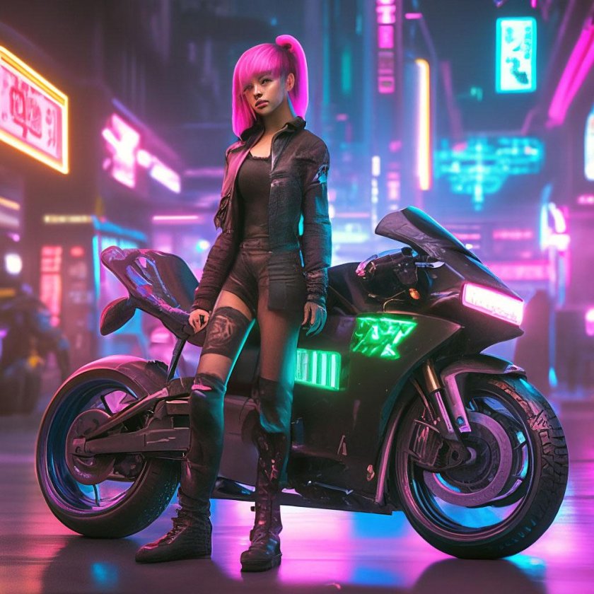 Киберпанк девушка