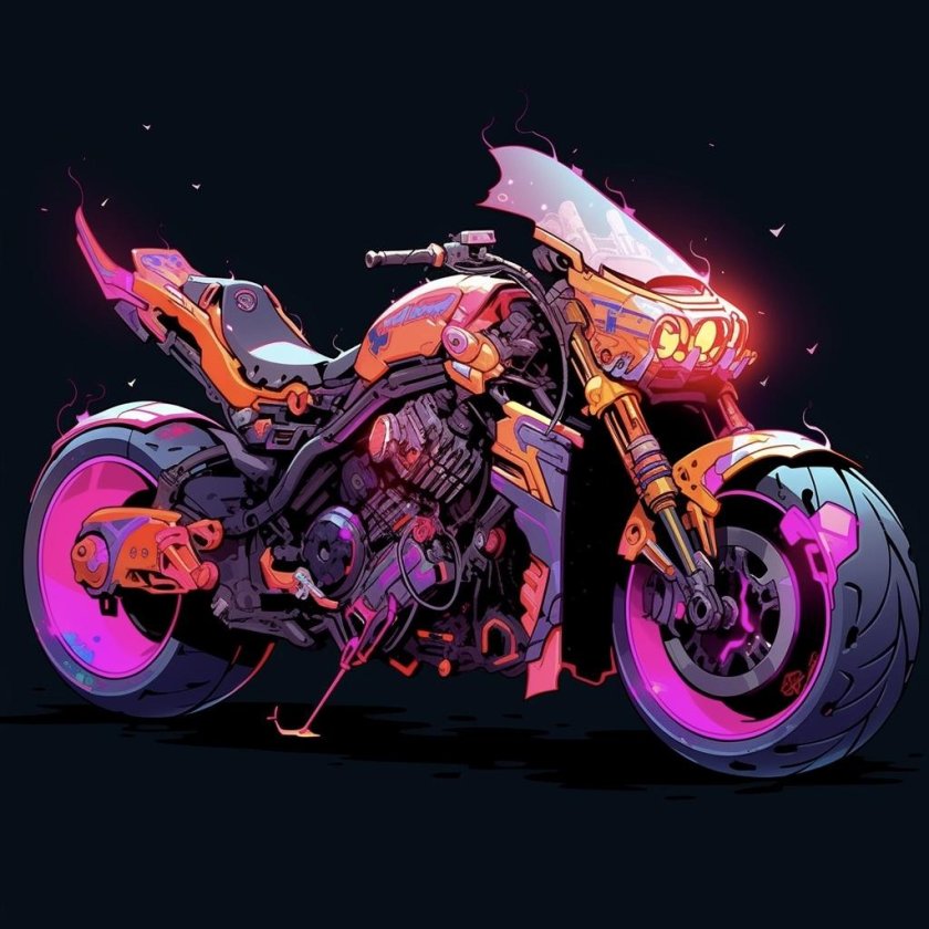 Мотоцикл киберпанк 2077