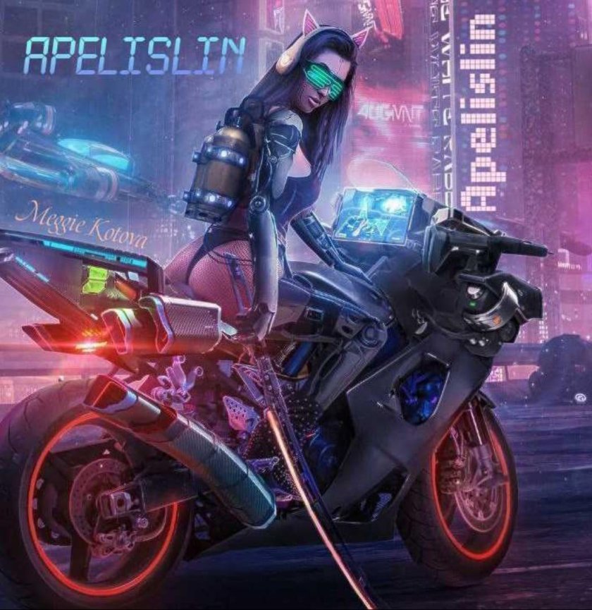 Мотоцикл киберпанк