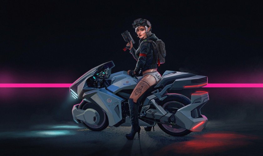 Мотоцикл из Cyberpunk 2077