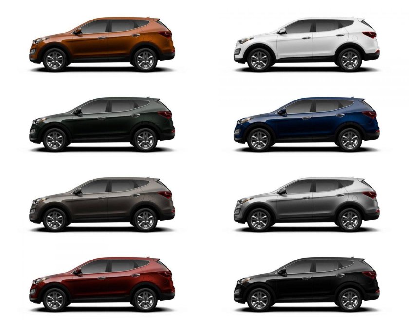 Hyundai Santa Fe 2021 цвета