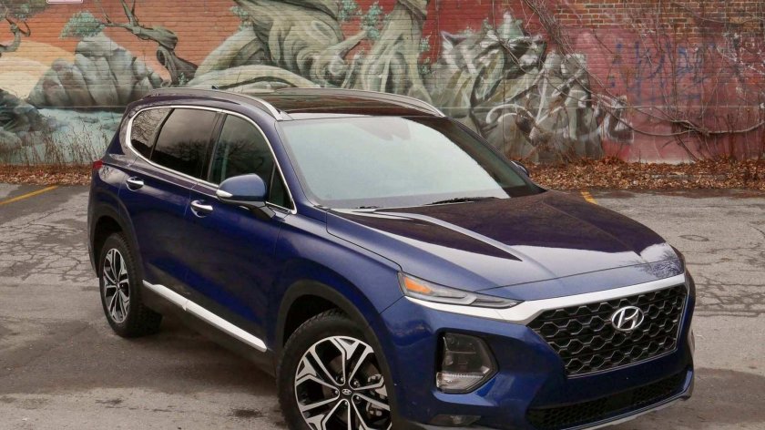 Hyundai Santa Fe 2019 синий