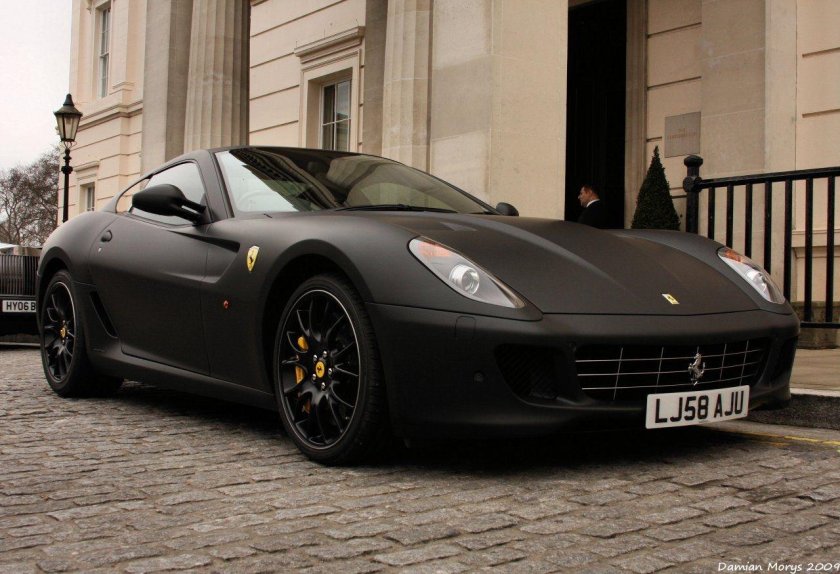 Феррари 458 черная матовая