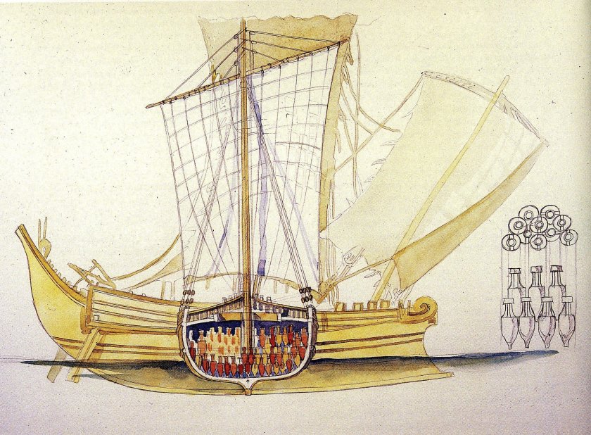 Триера корабль в древней Греции