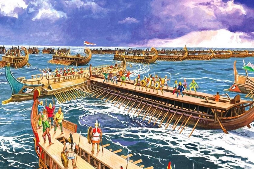 Саламинское сражение в древней Греции