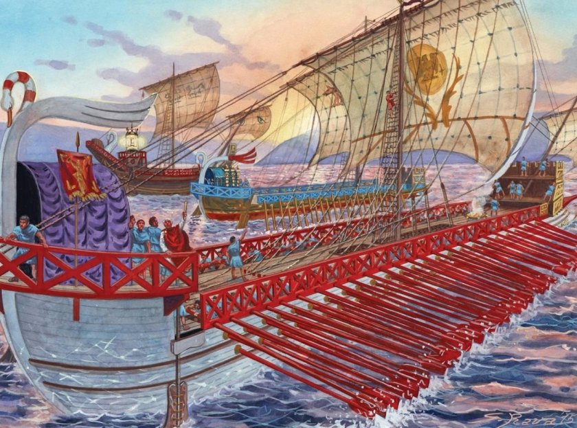 Древняя Греция трирема корабль