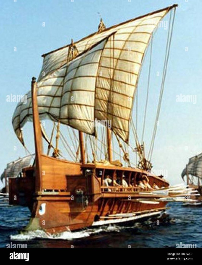 Трирема корабль греческий