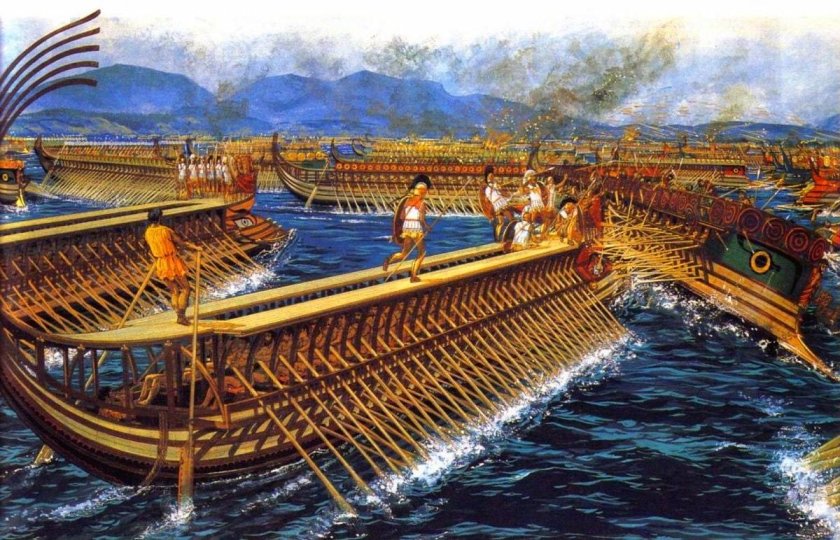 Саламинская битва в древней греции