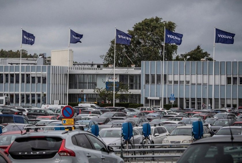 Завод Вольво в Швеции