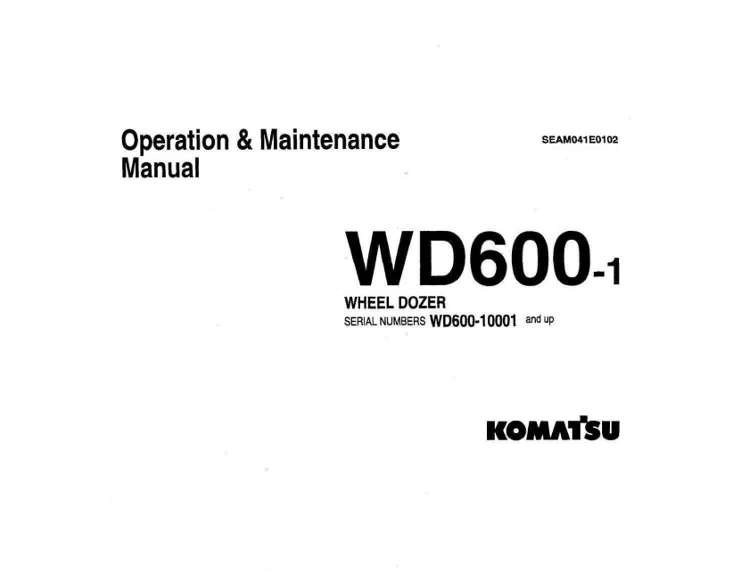 Wd600 Komatsu