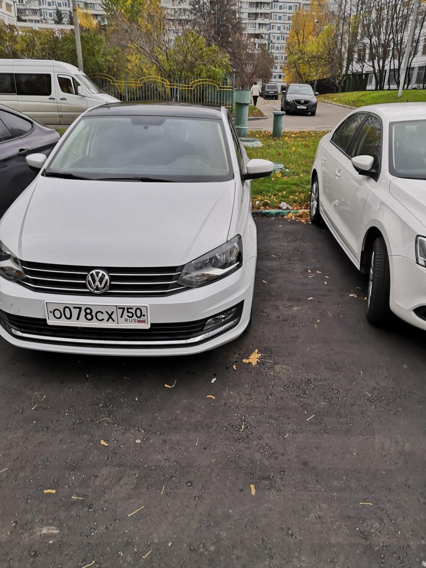 Volkswagen Polo sedan с черной крышей
