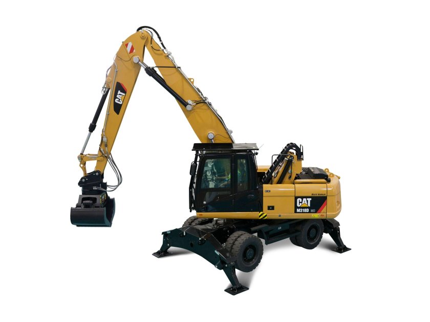 Caterpillar 318 колесный экскаватор