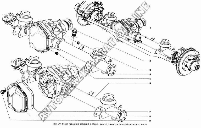 Передний мост УАЗ 3163 Патриот