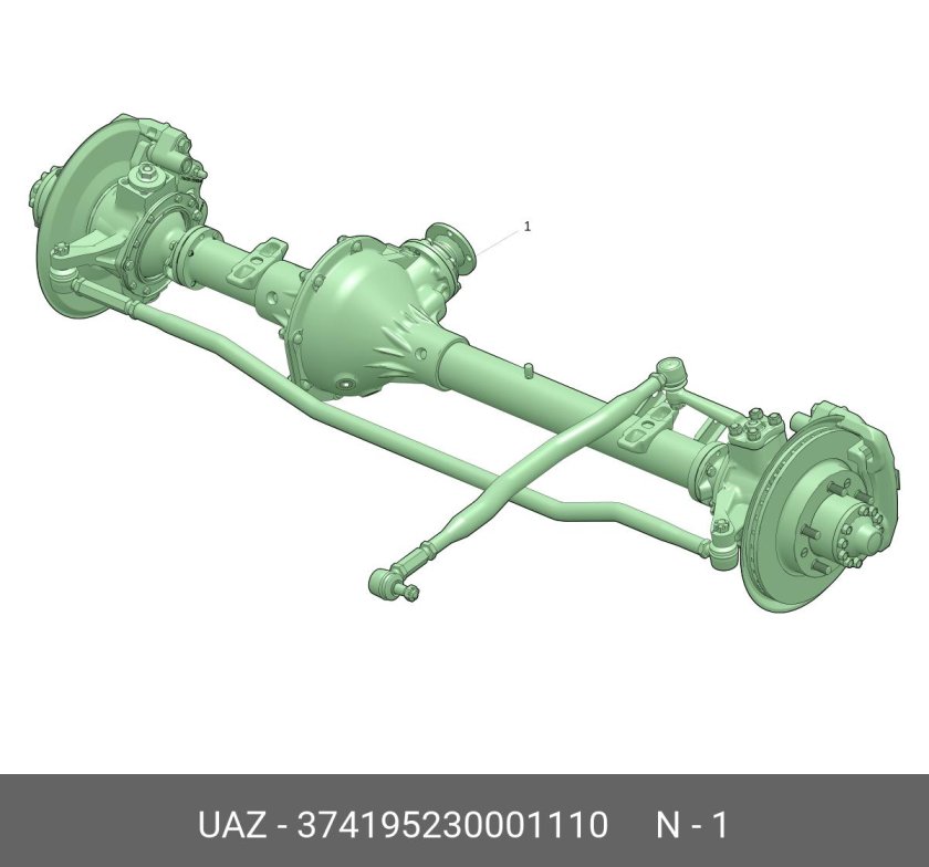 Мост передний уаз