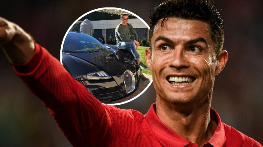 Насосал мем роналдо с бугатти