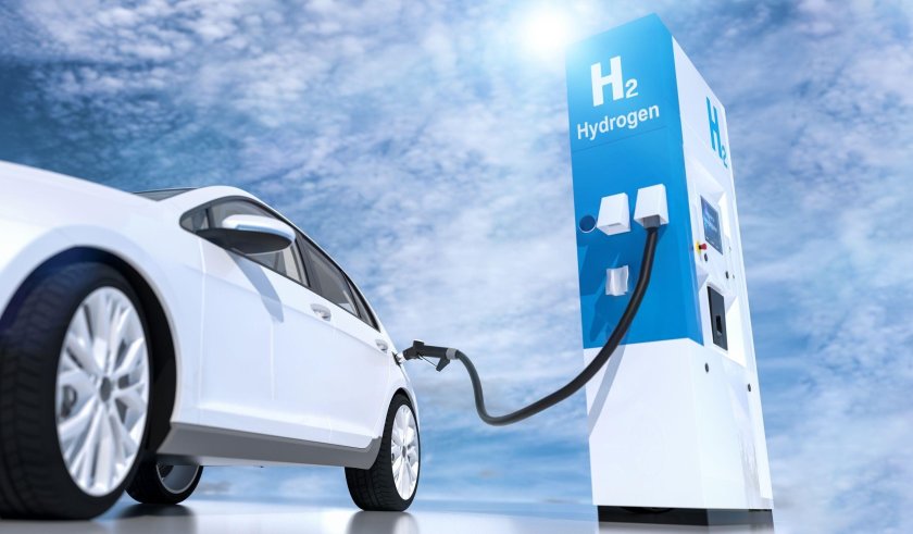 Hydrogen fuel cell car