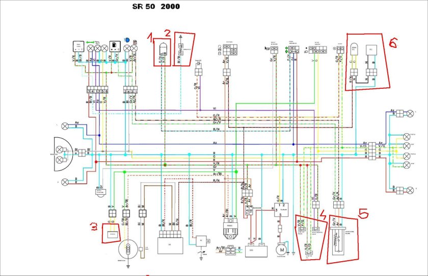 Проводка Aprilia sr50