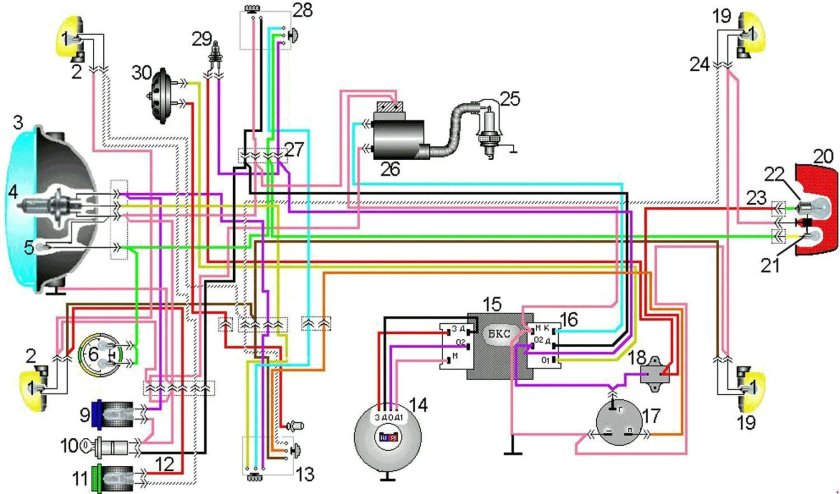 Схема электрооборудования мотоцикла Восход 3м