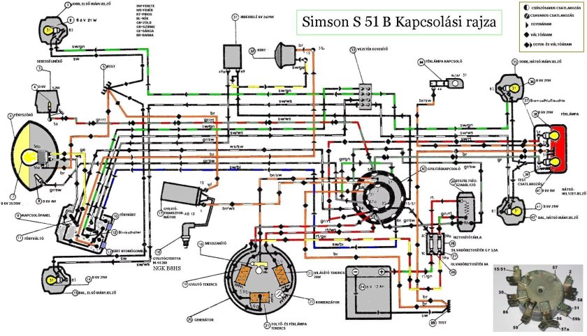 Схема электропроводки мопеда Альфа 50 кубов