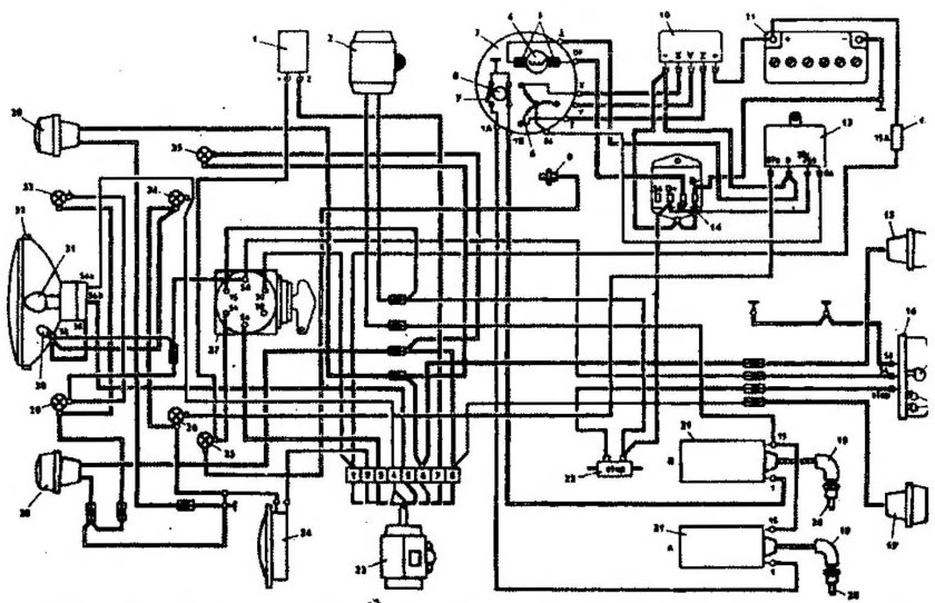Ява 634 схема электрооборудования