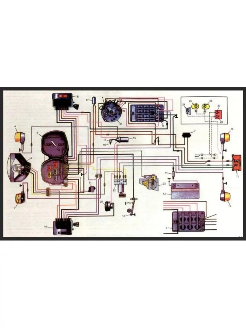 Схема электрооборудования мотоцикла иж планета 5