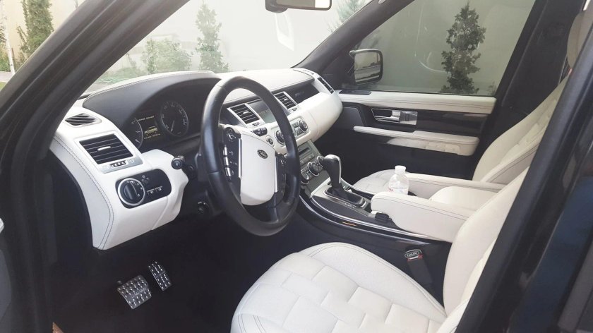 Range Rover Sport 2012 белый салон