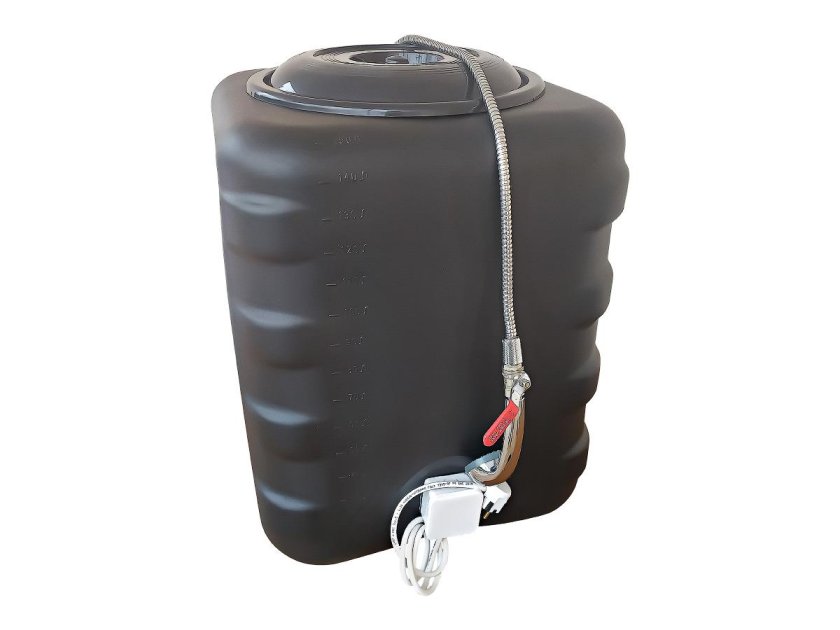 Бак для душа квадратный "Посейдон" 150 литров с подогревом