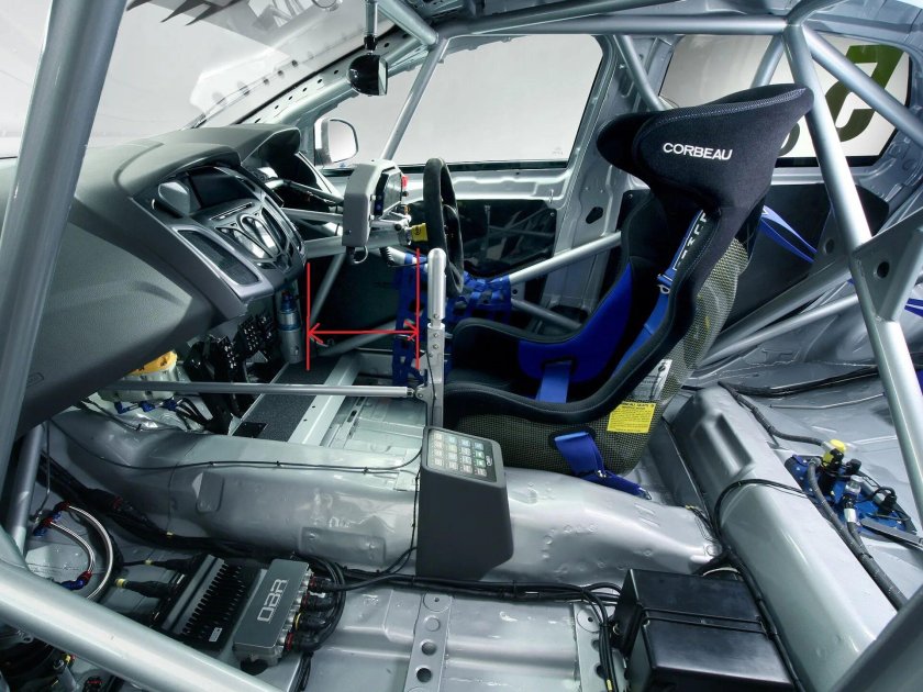 Салон гоночного автомобиля