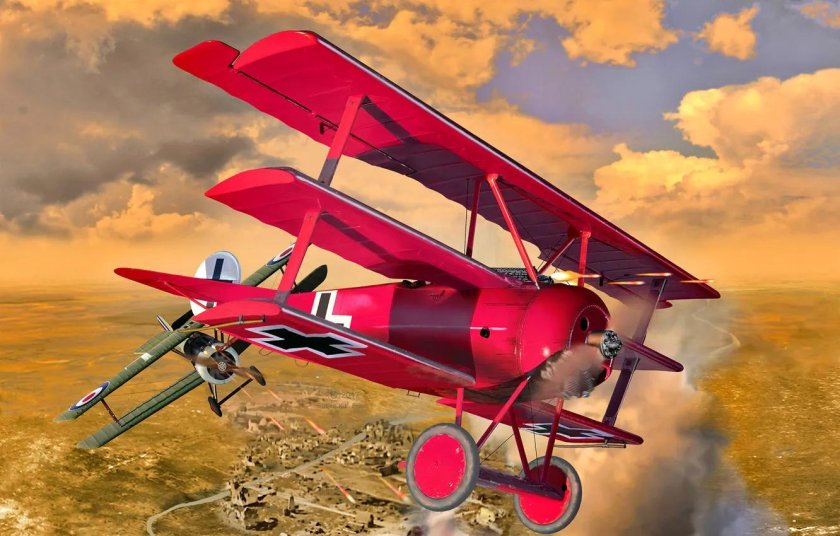 Красный Барон Fokker Dr.1