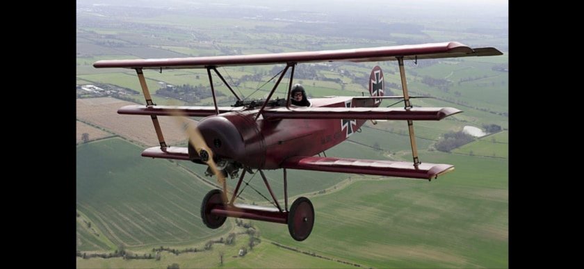 Самолёт триплан красного барона