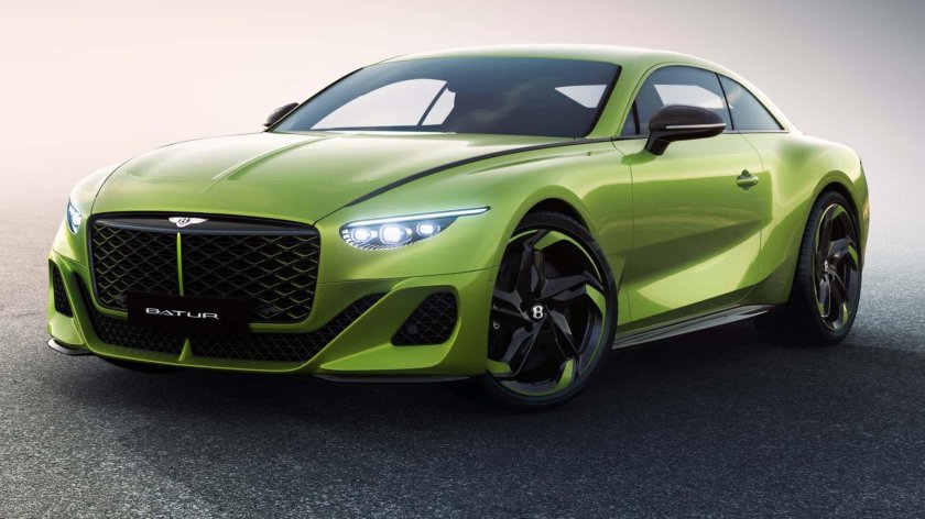 Желтый спорткар Бентли