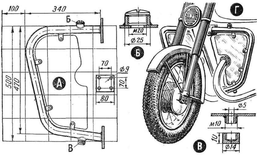 Дуги ИЖ Планета 5 чертеж