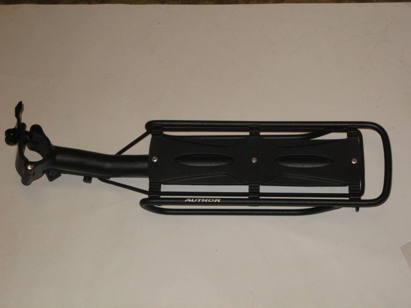 Багажник author 8-15200218 алюм. 26-29" ACR-16 сварной регул. До 25кг, 105x360мм.(12) черный