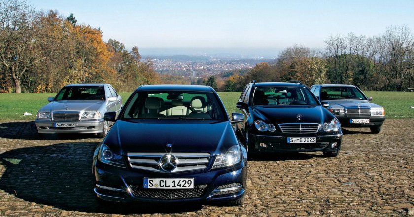 Эволюция Мерседес-Бенц c class