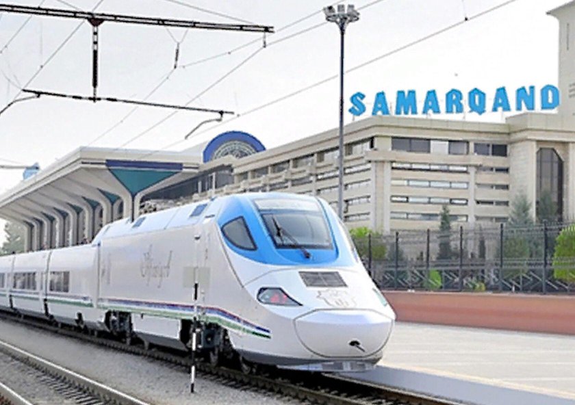 Узбекистан скоростной поезд Афросиаб