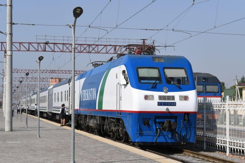Железная дорога АО Узбекистон Темир йуллари