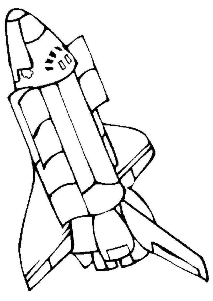 Ракета раскраска