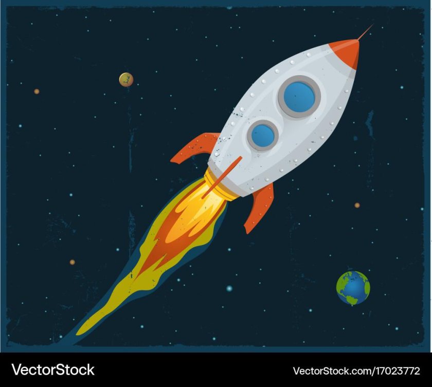 Космический корабль рисунок детский