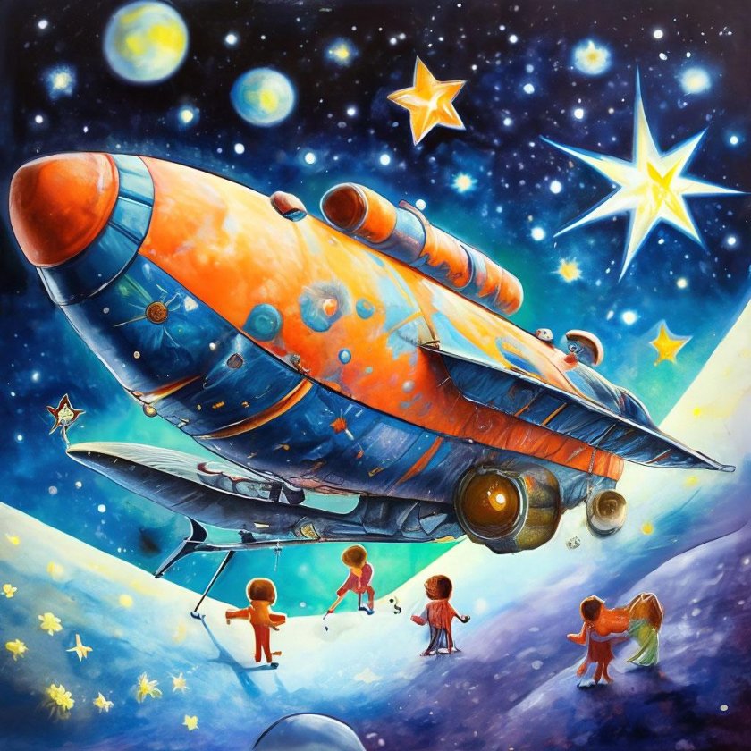 Рисунок космического корабля для детей
