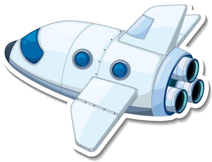 Космический корабль мультяшный