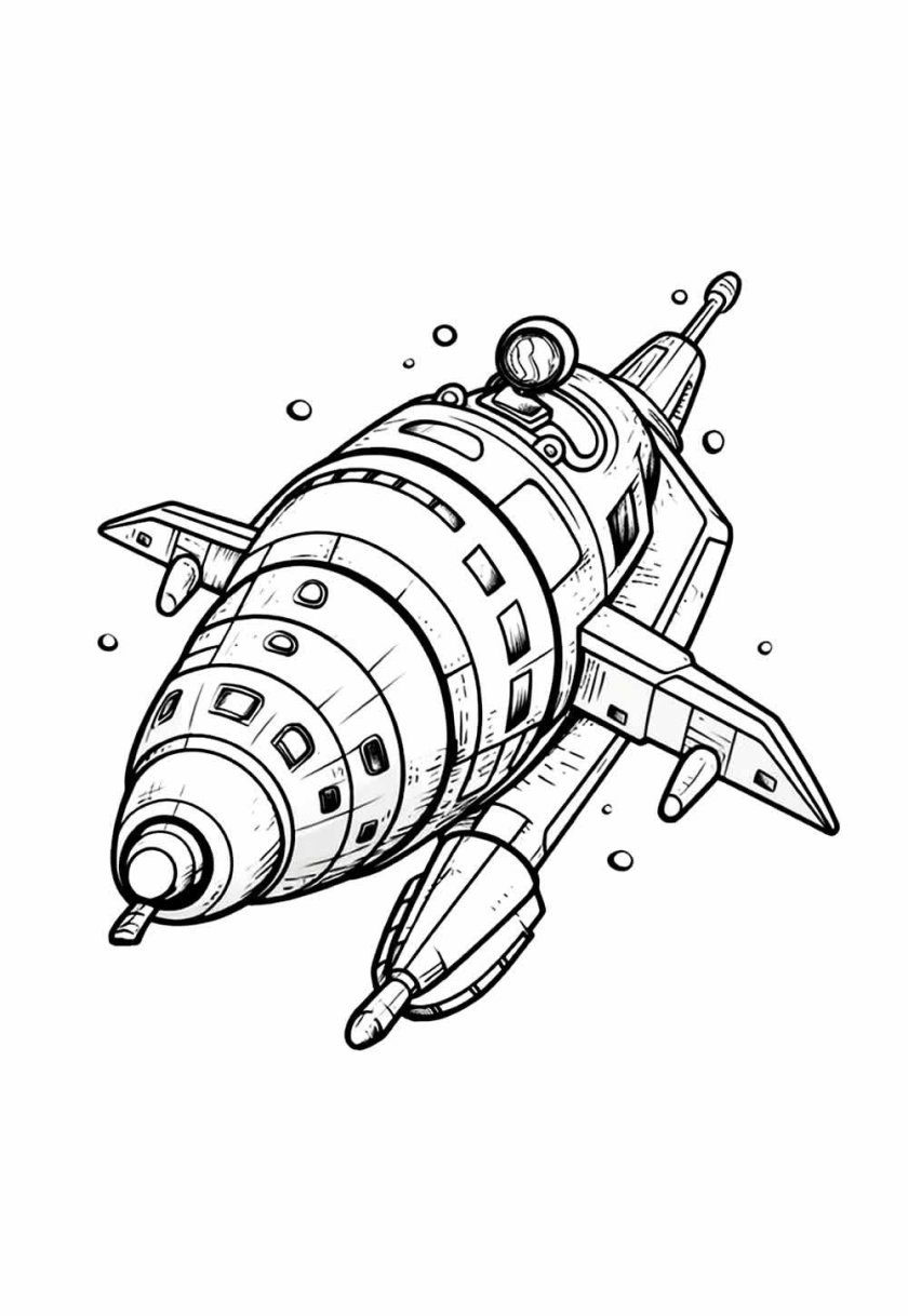 Раскраска космические корабли